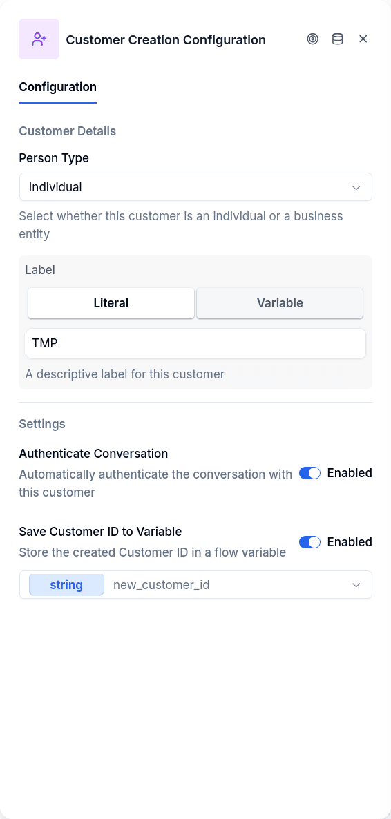Create Borrower configuration