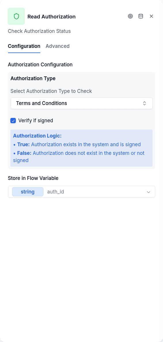 Configuration tab